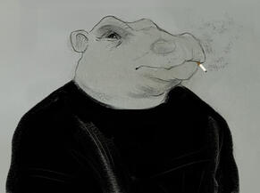 Portrait 5€ + refined sketch 3€ = 8€